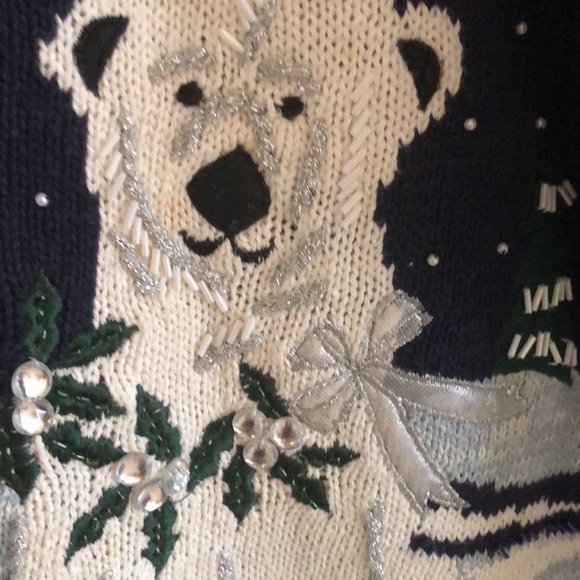 In Resource Cardigan Navy sweater size small - Picture 4 of 9